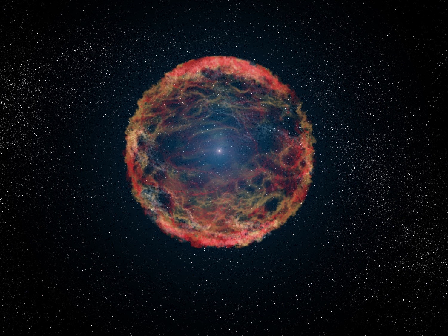 1800 lat temu astronomowie zauważyli potężną eksplozję. Teraz supernowa została uwieczniona ze szczegółami